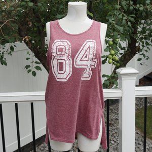 Magenta Athletic Flowy Tank Top